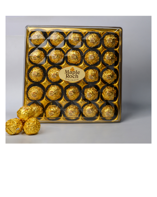 MAPLE ROCH PREMIUM 25 CAVITY SQUARE CHOCOLATE 350g