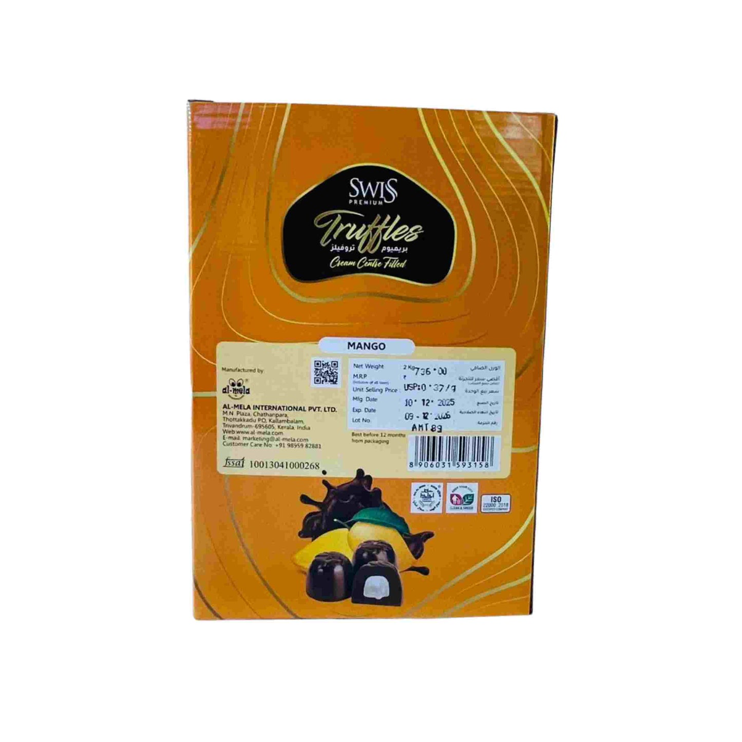SWISS PREMIUM TRUFFLES -MANGO FLAVOUR 2kg