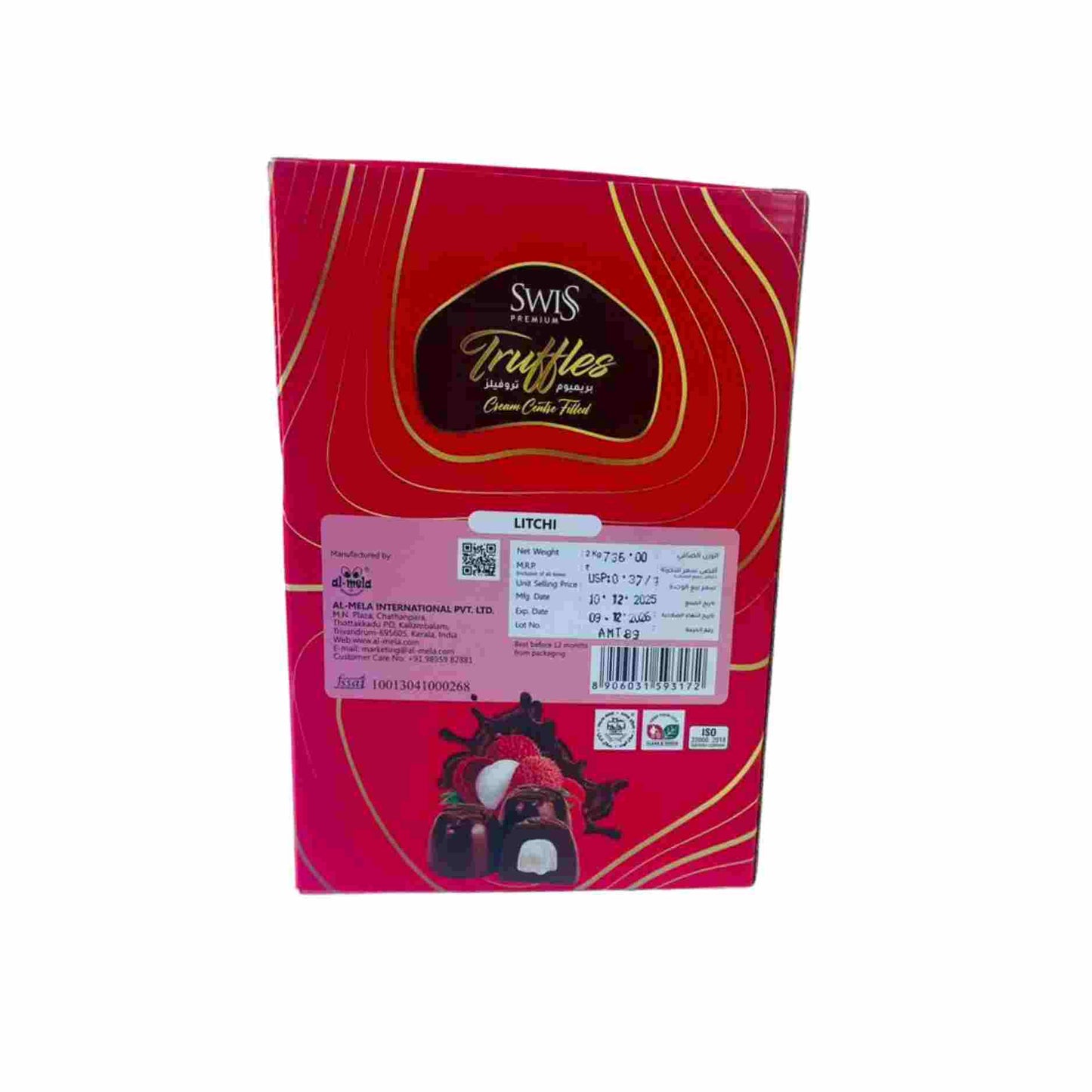 SWISS PREMIUM TRUFFLES -LITCHI FLAVOUR 2kg