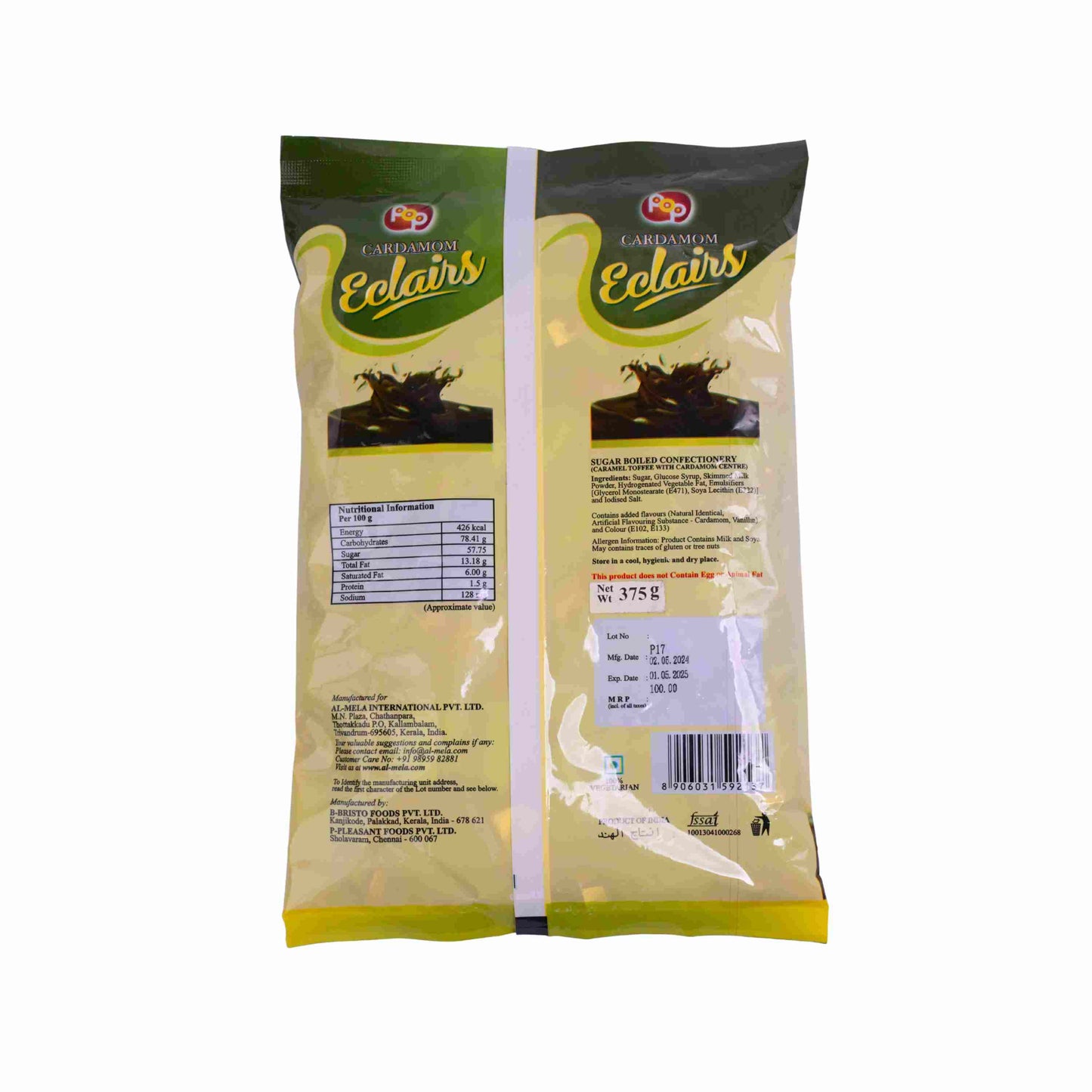 POP CARDAMOM ECLAIRS 350g