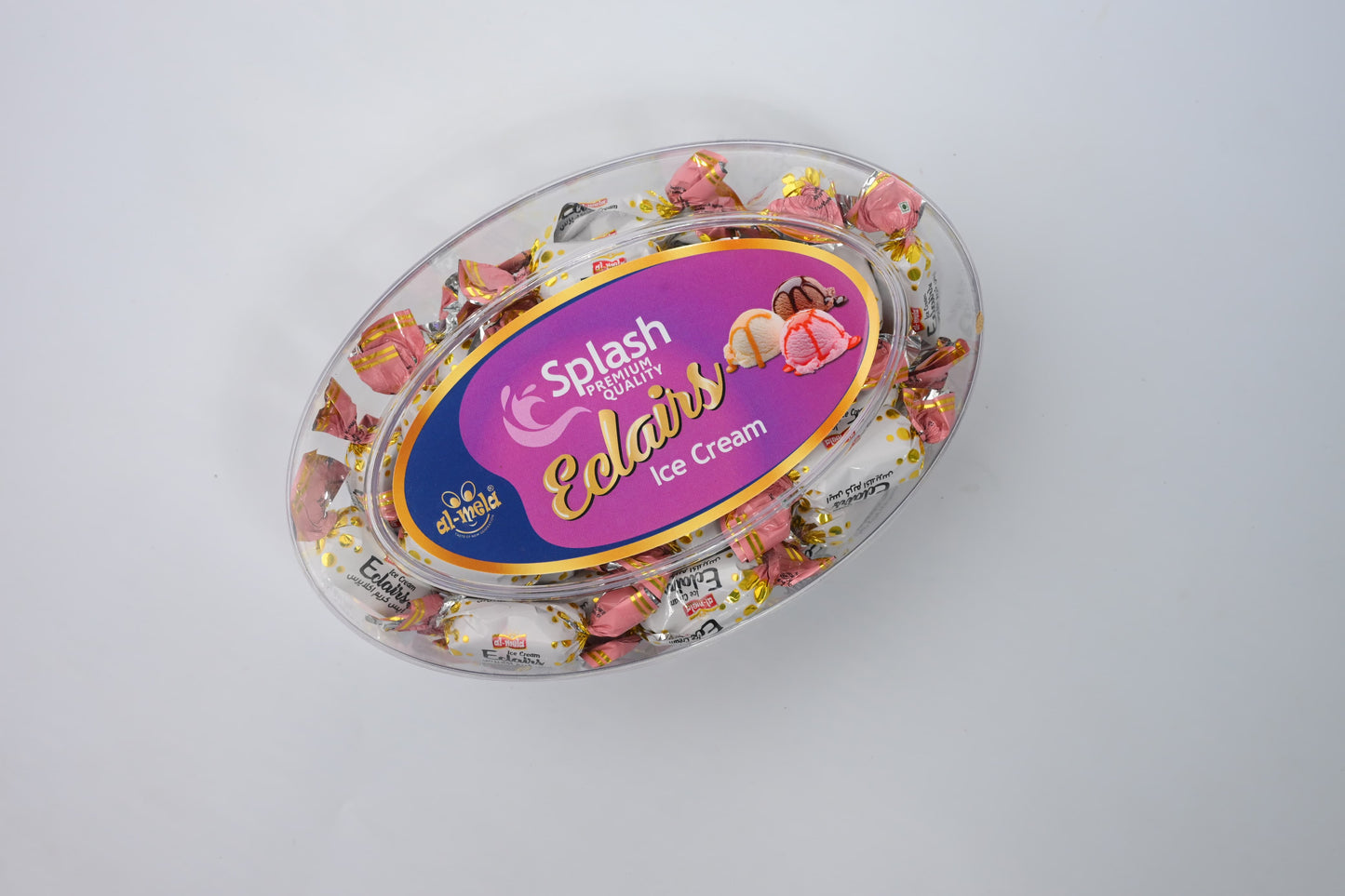SPLASH PREMIUM QUALITY ECLAIRS ICE CREAM FLAVOUR 350g