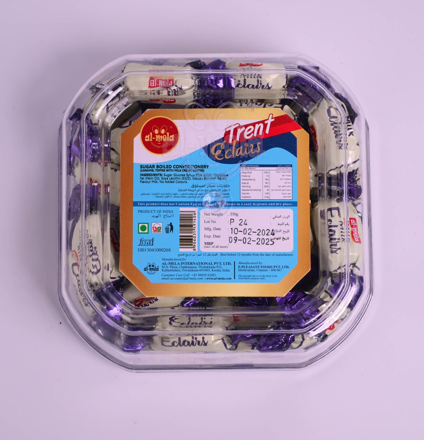 TRENT MILK ECLAIRS 350g