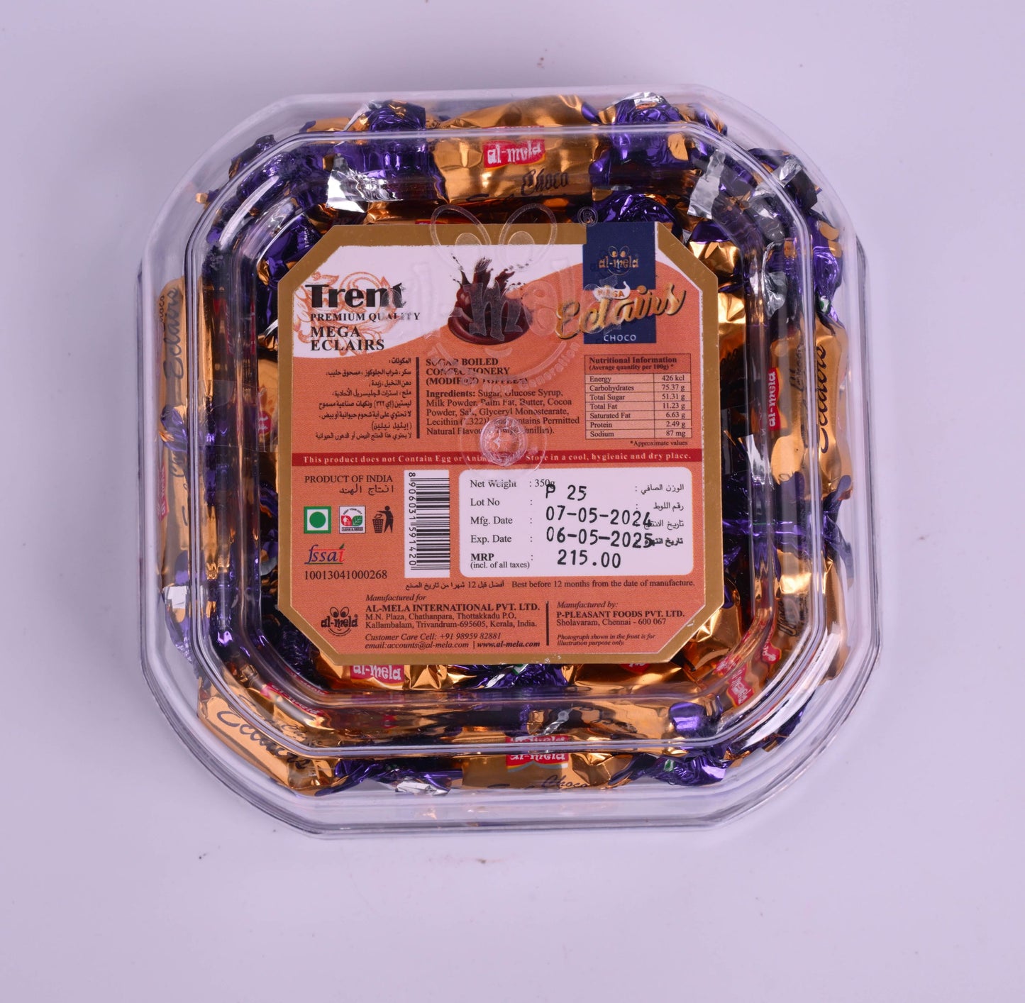 TRENT CHOCO ECLAIRS 350g