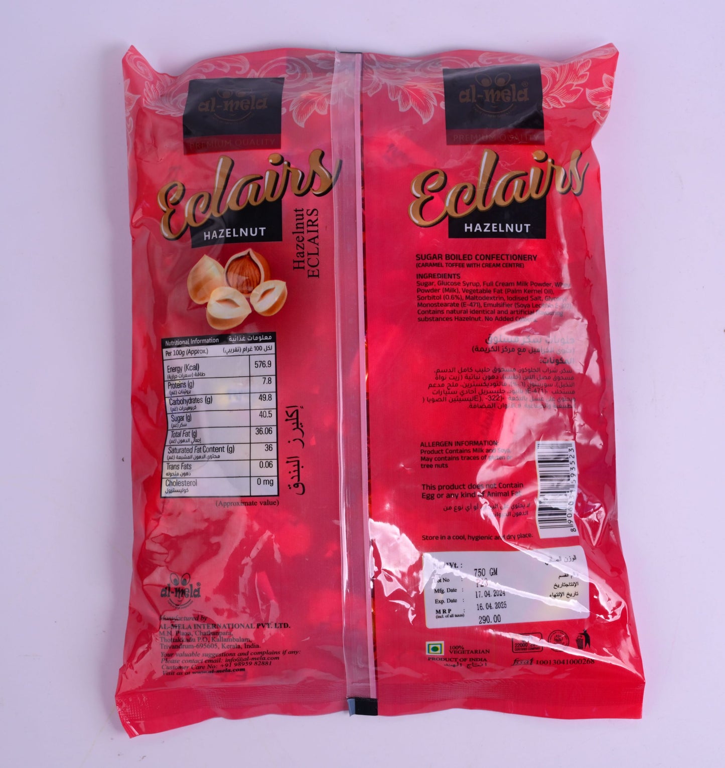 MEGA HAZELNUT ECLAIRS POUCH 750g