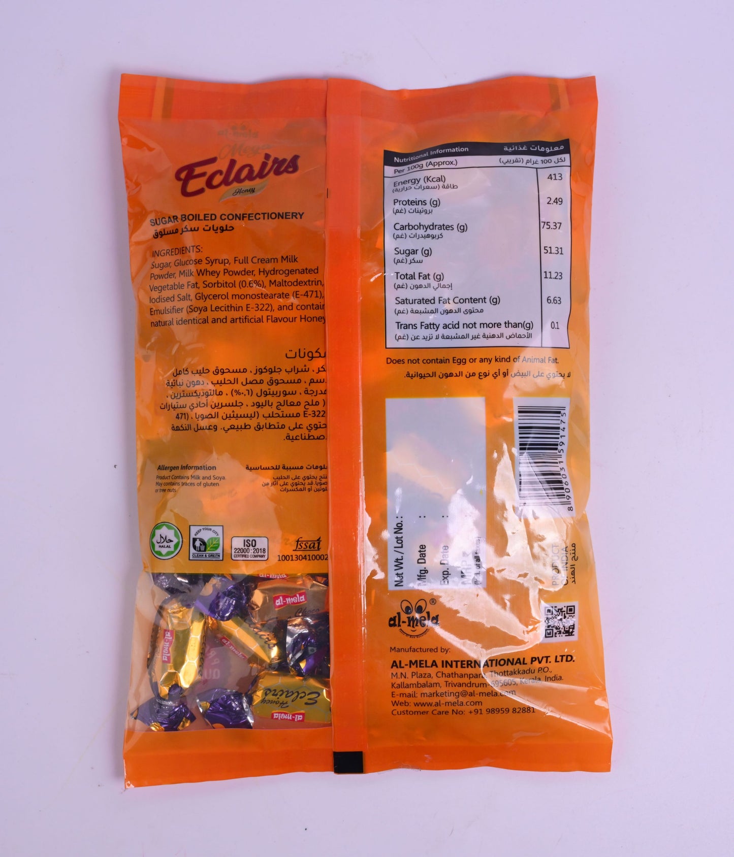 MEGA HONEY ECLAIRS POUCH 400g