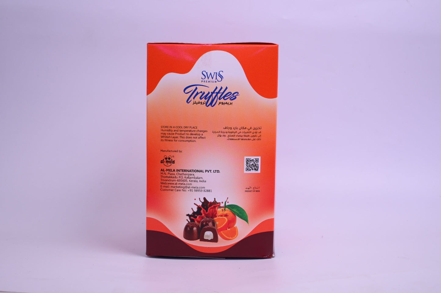 SWISS PREMIUM TRUFFLES -ORANGE FLAVOUR 1 kg