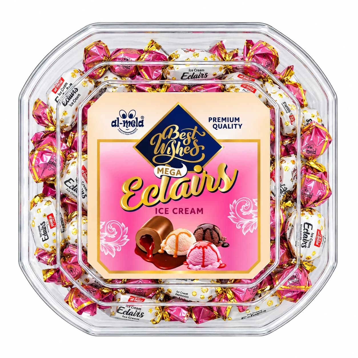 Best Wishes Mega Eclairs Ice Cream - View 1