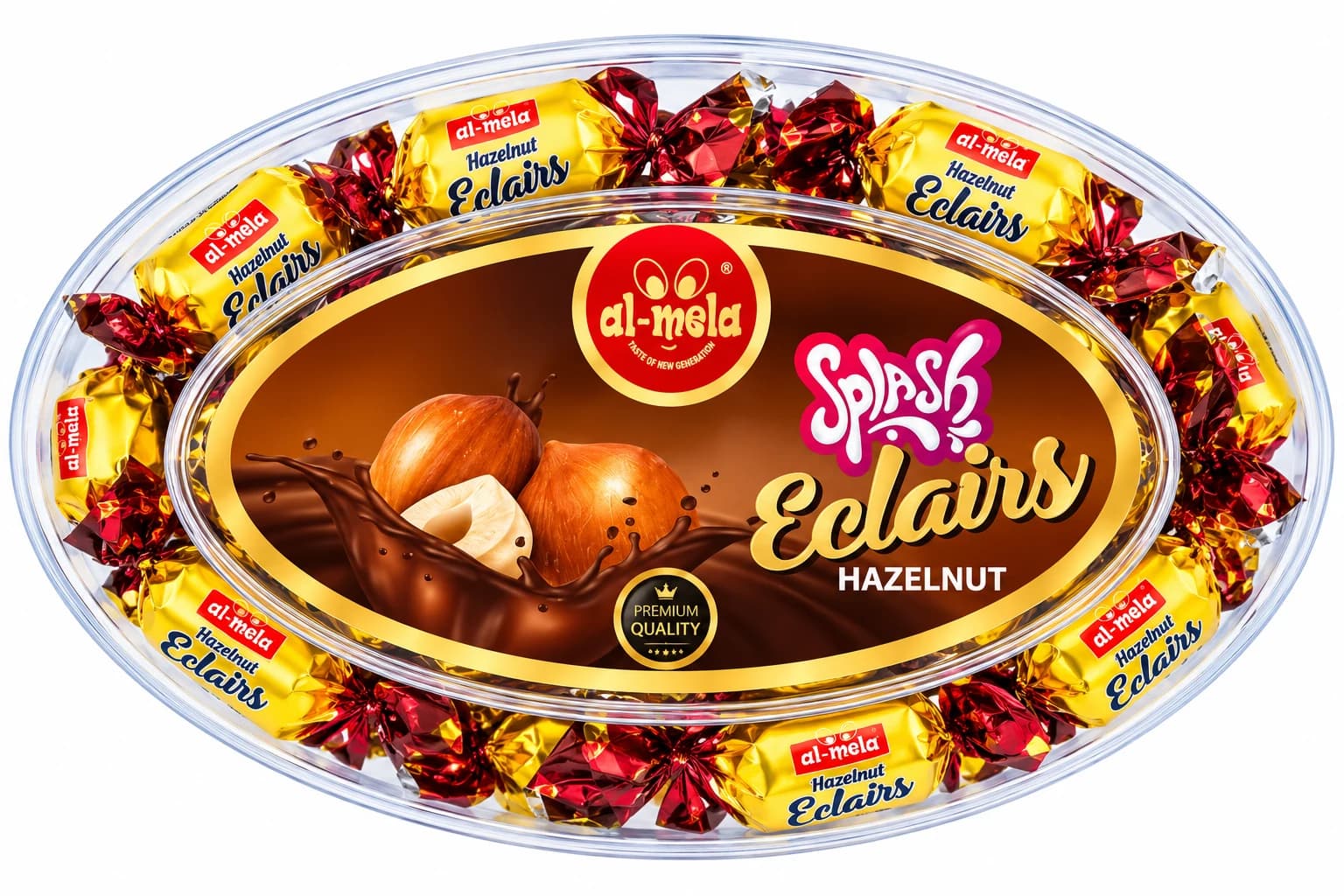 Splash Hazelnut Eclairs - View 1