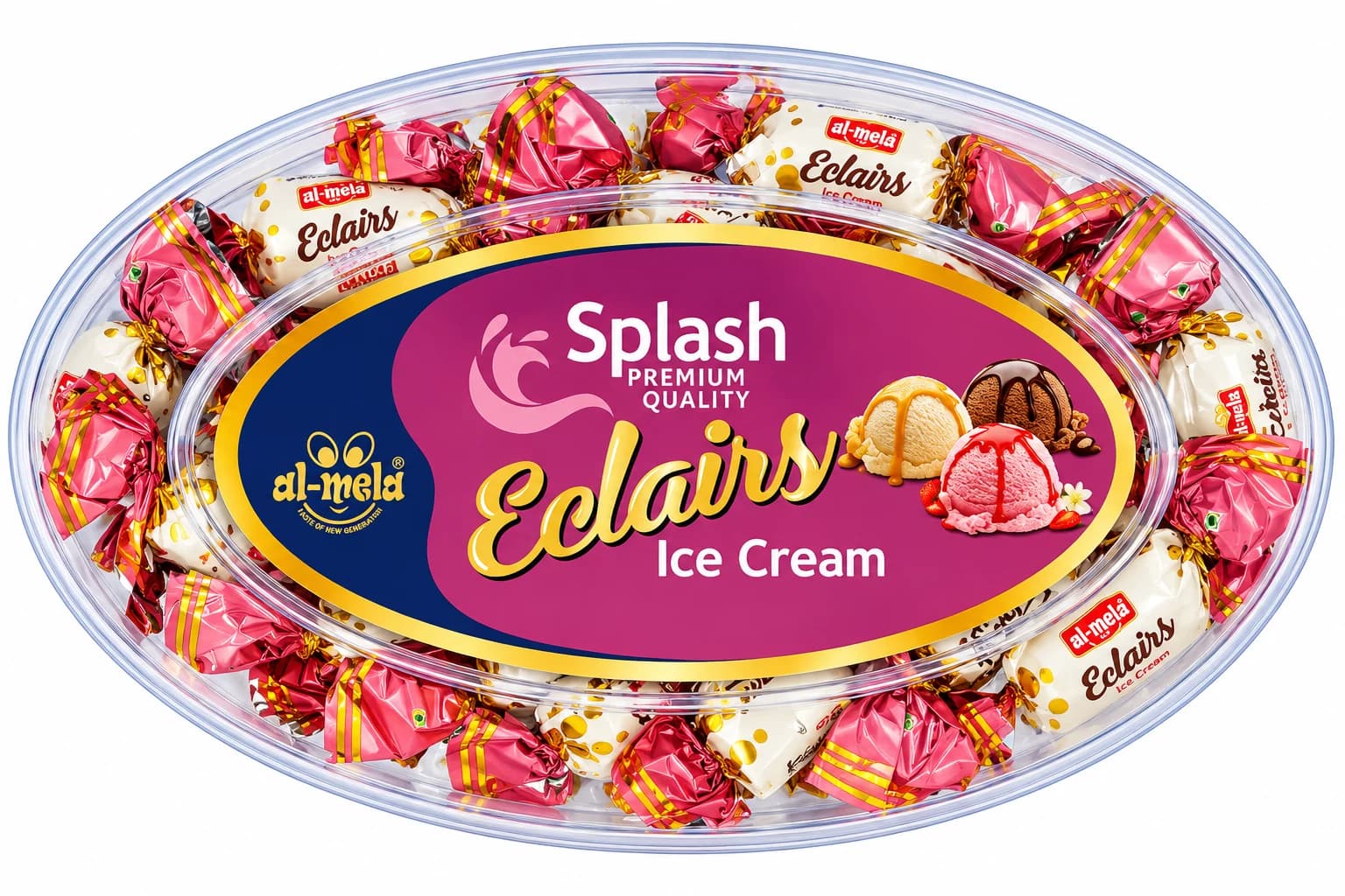Splash Ice Cream Eclairs - View 1