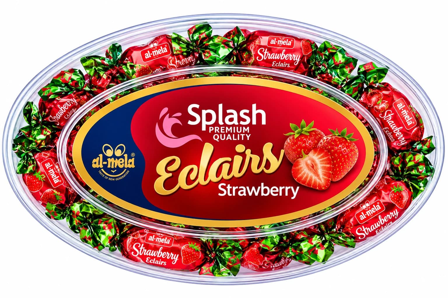 Splash Strawberry eclairs - View 1