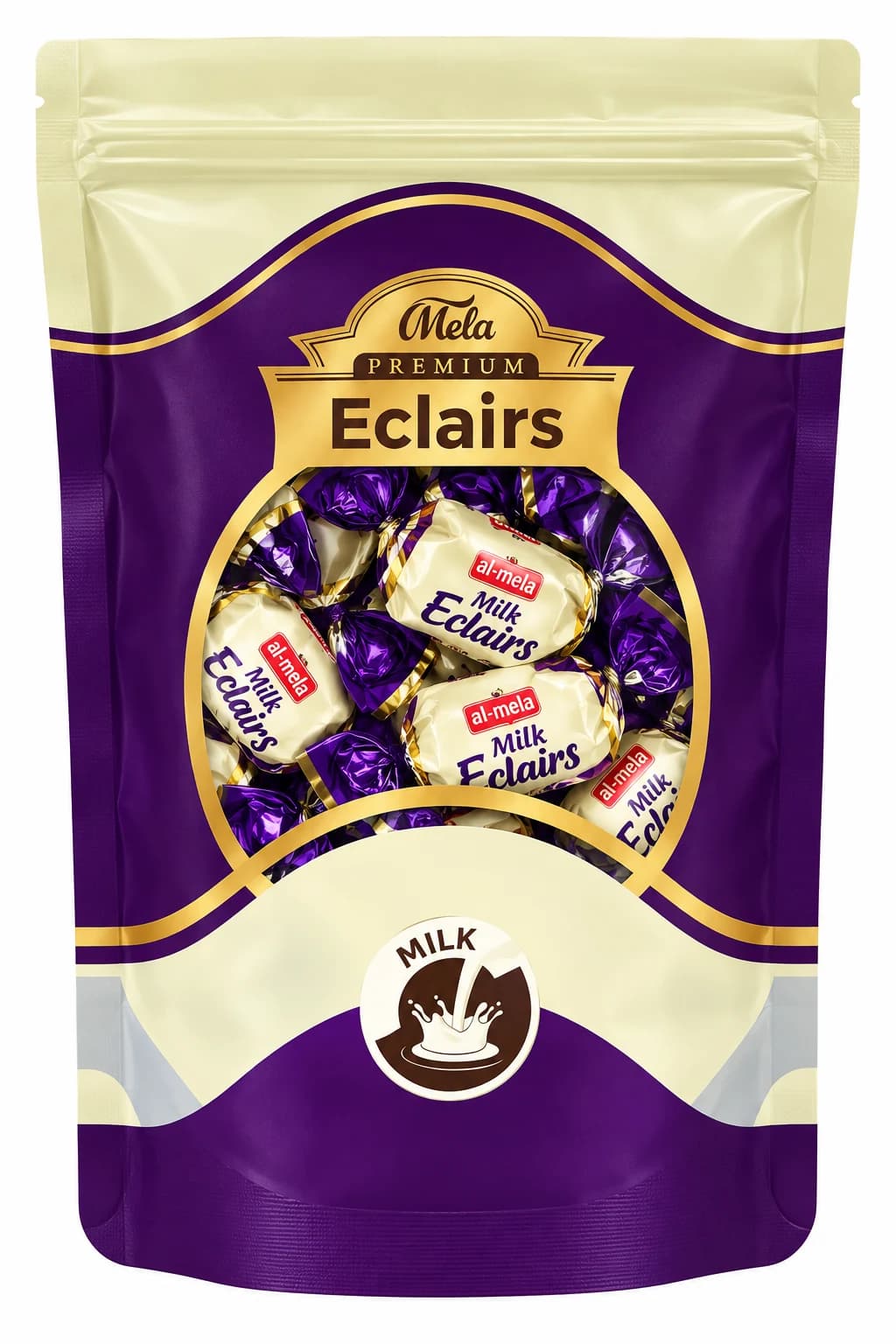 Standy Pouch Milk Eclairs - View 1