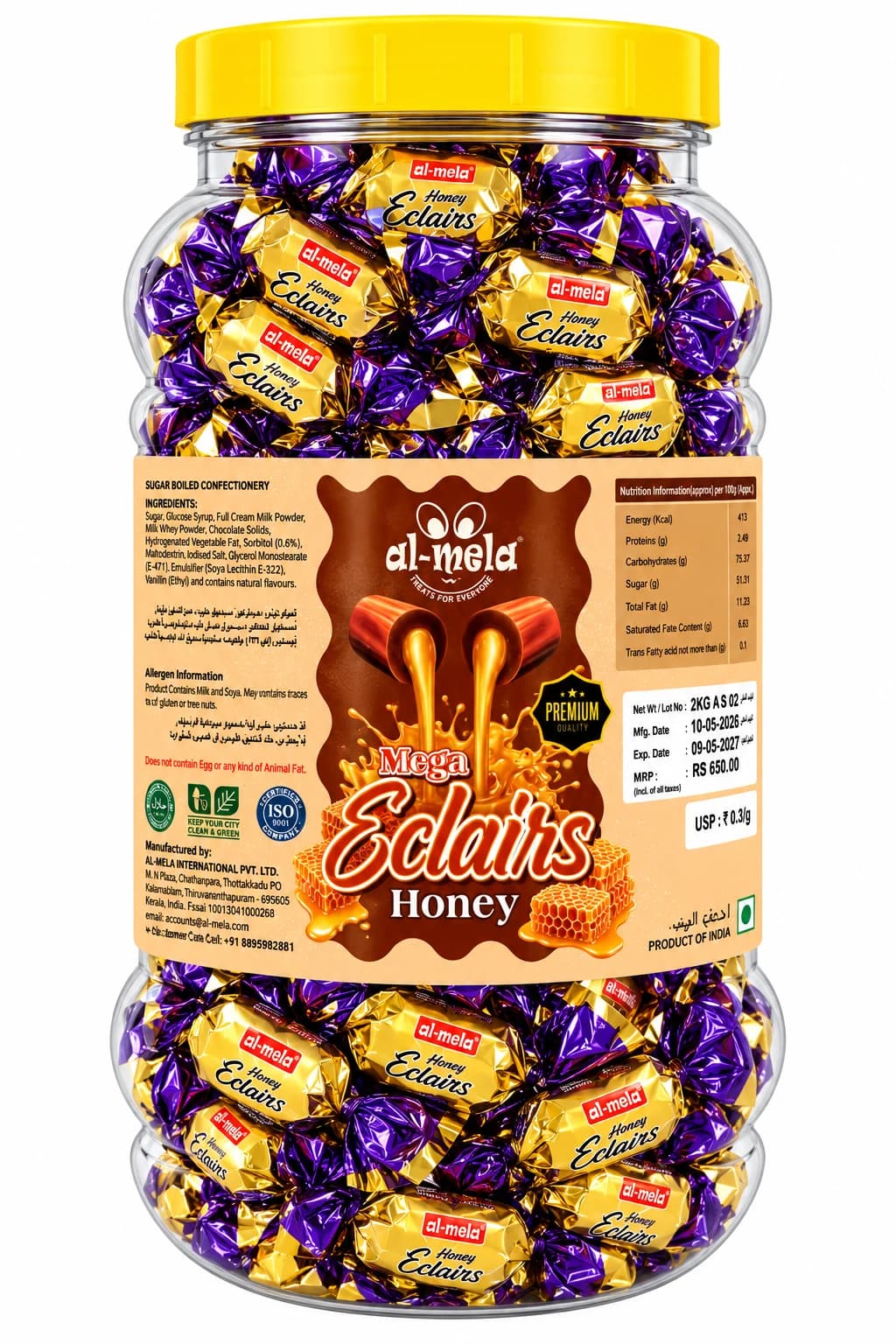Mega Eclairs Honey - View 1