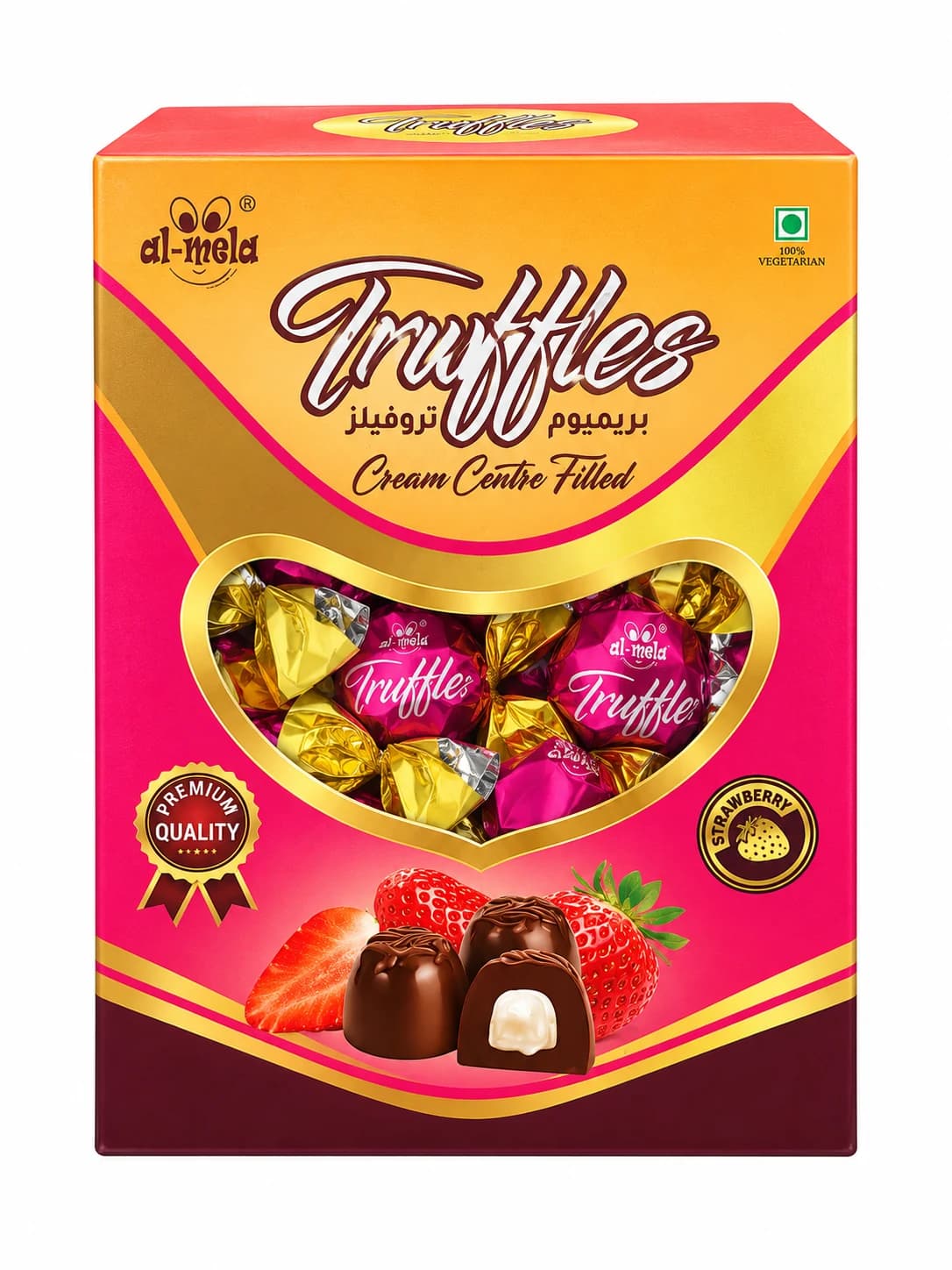 Almela Truffles Strawberry - View 1