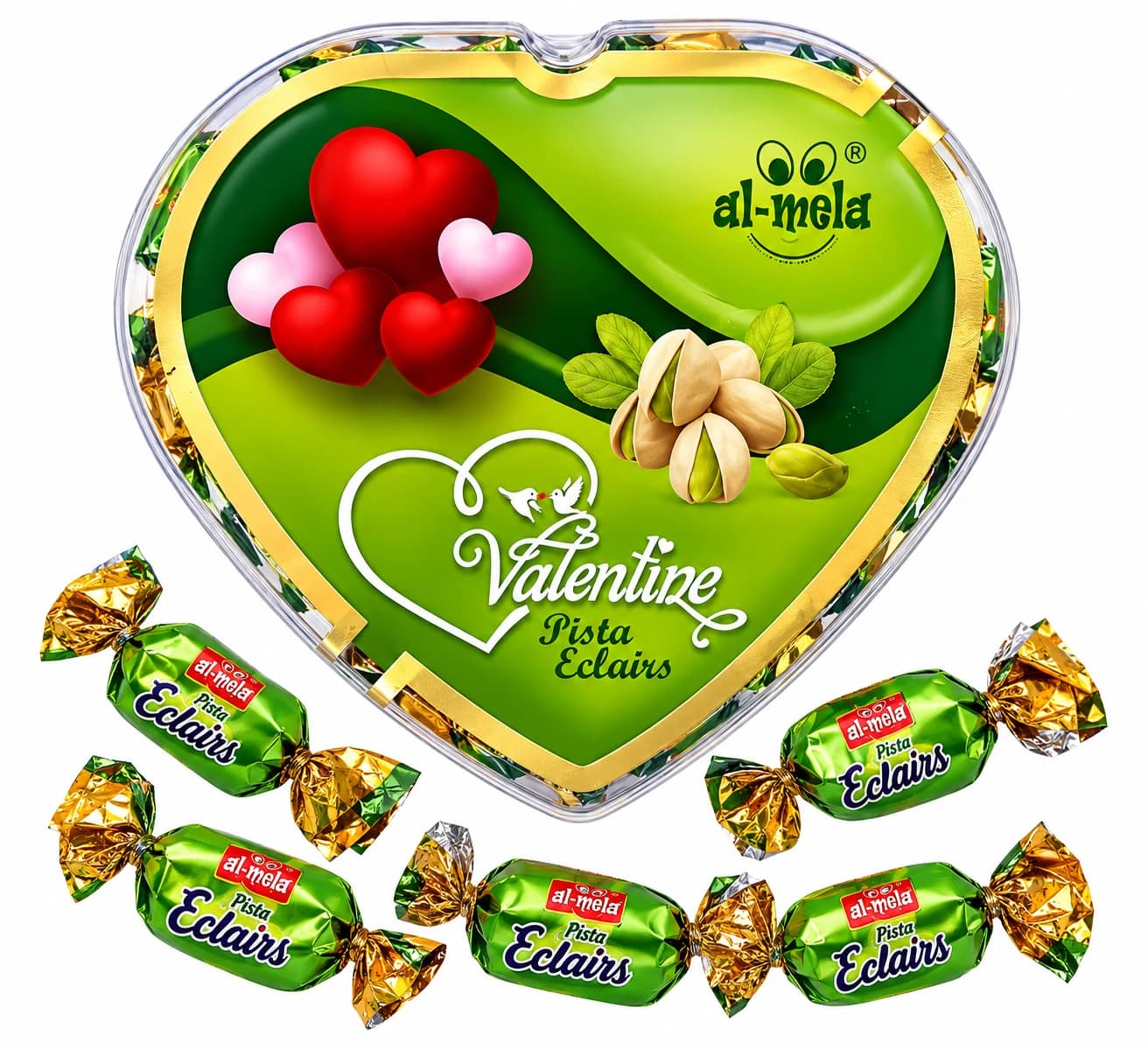 Valentine Pista Eclairs - View 1