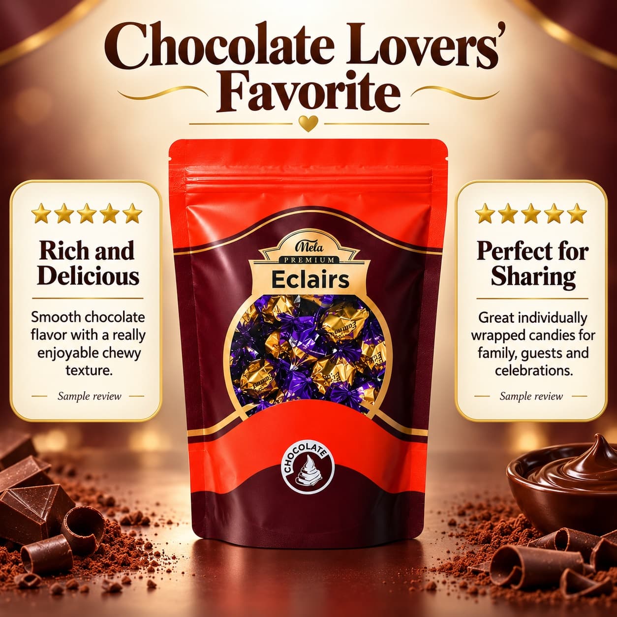 Al Mela Premium Eclairs – Chocolate - View 5