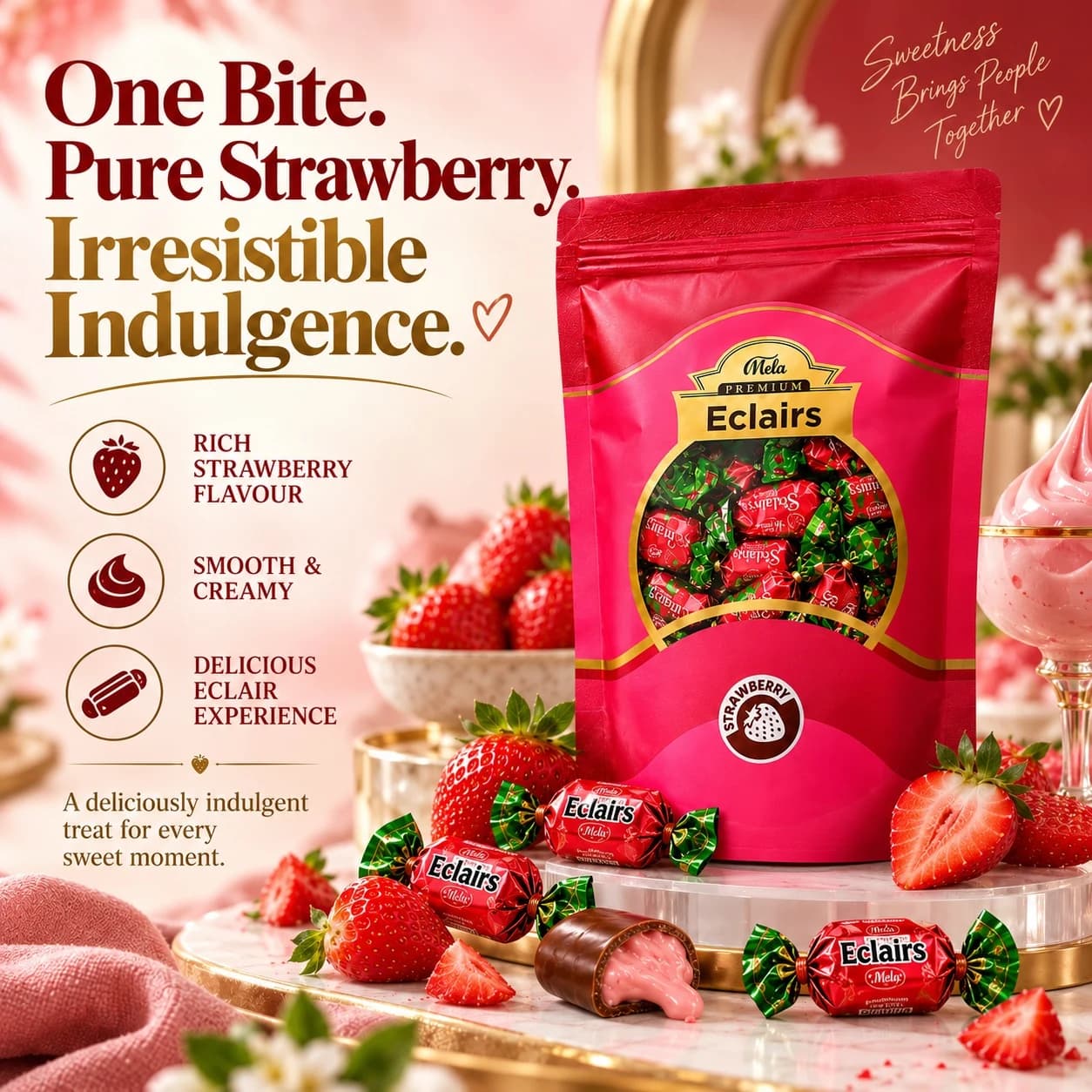 Mela Premium Strawberry Eclairs - View 2