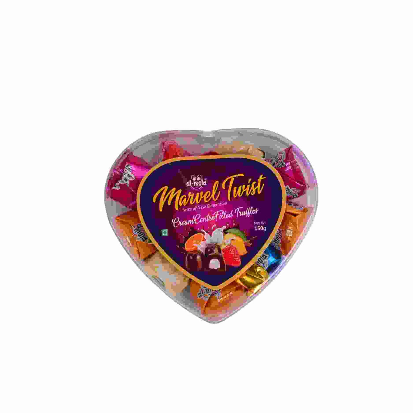 MARVEL TWIST MINI HEART TRUFFLES 150g