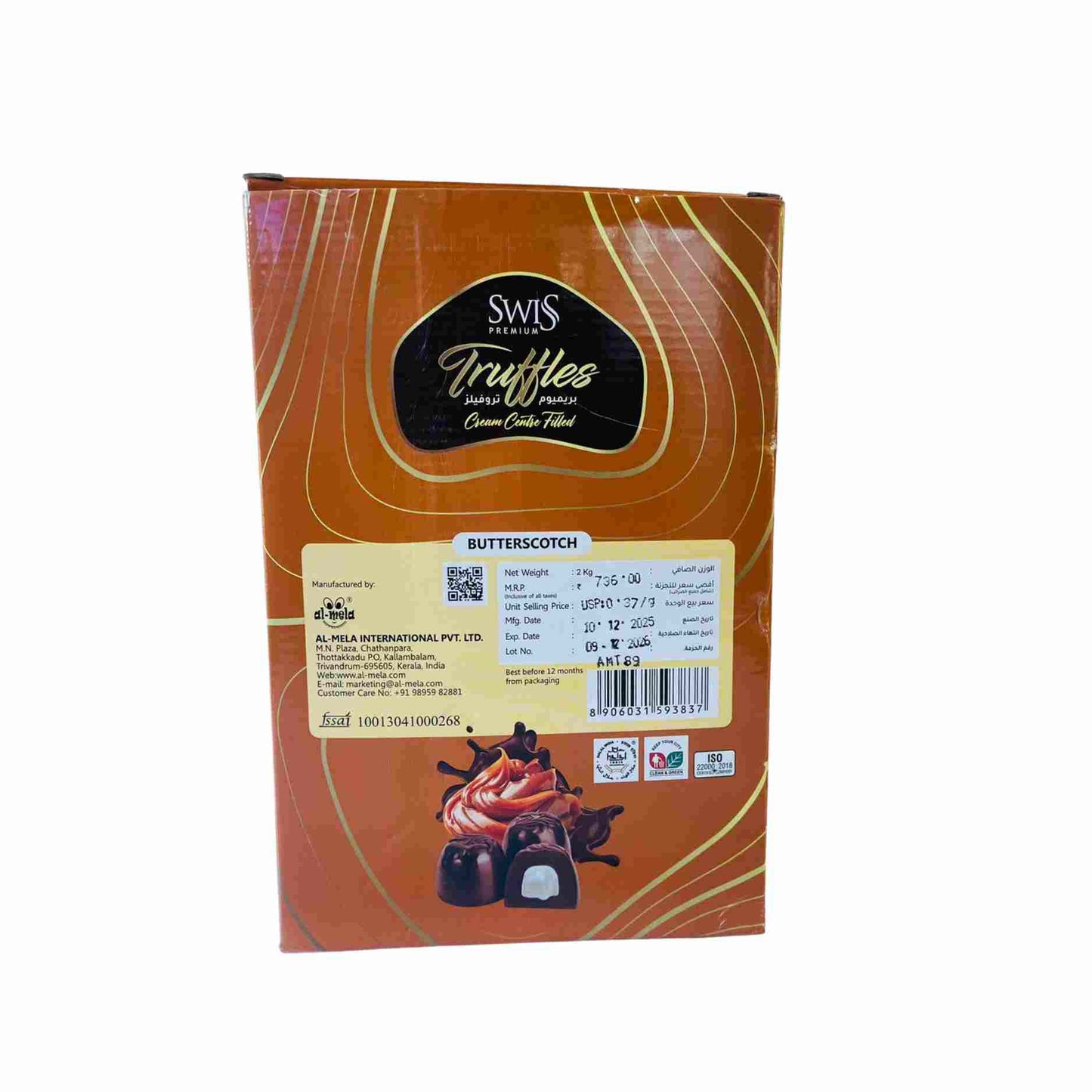 SWISS PREMIUM TRUFFLES BUTTER SCOTCH 2 KG