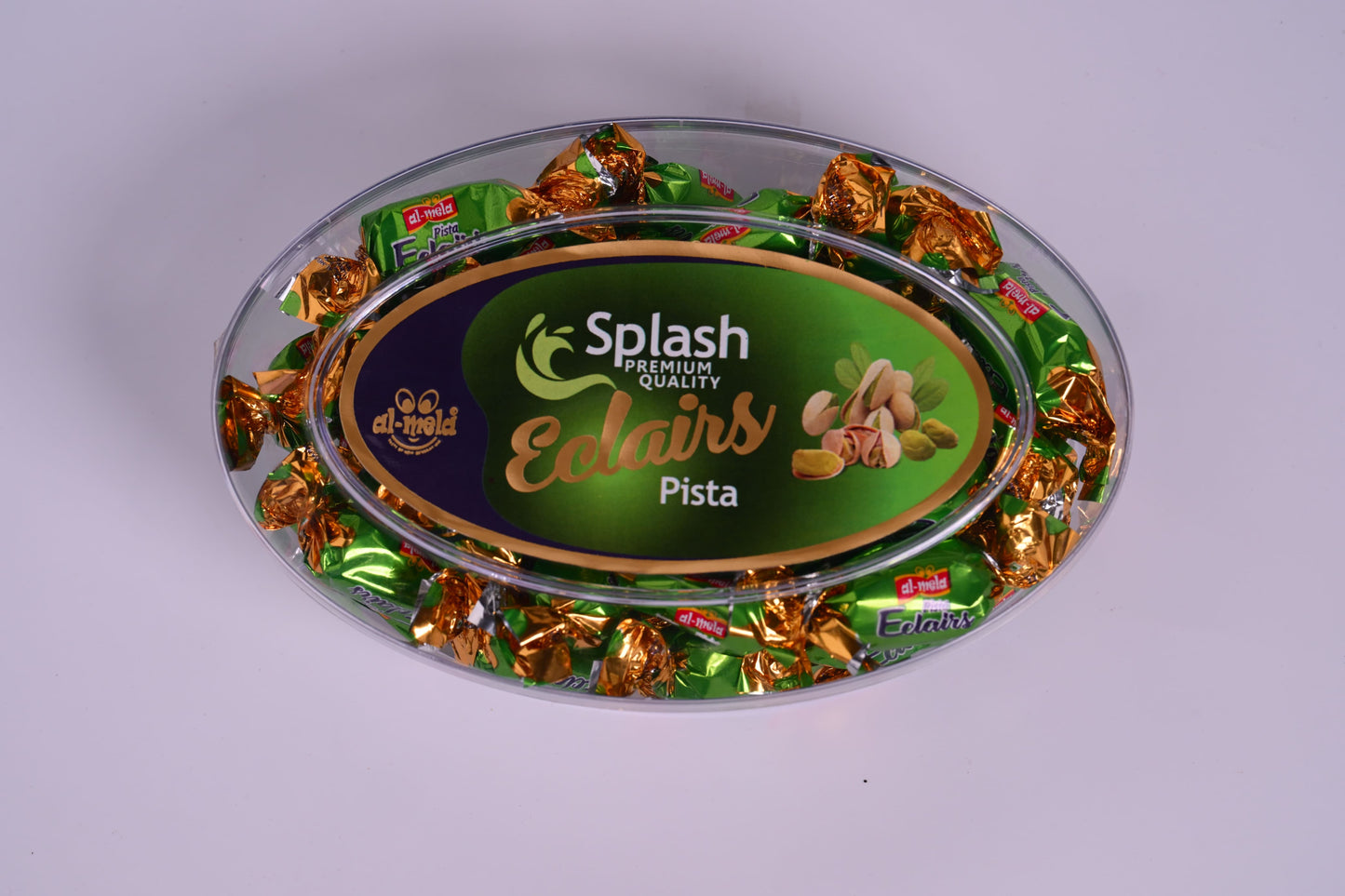 SPLASH PREMIUM QUALITY ECLAIRS PISTA FLAVOUR 350g
