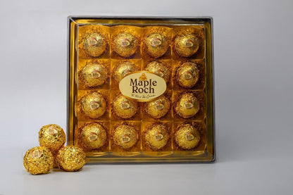 MAPLE ROCH PREMIUM 16 CAVITY SQUARE CHOCOLATE 224g