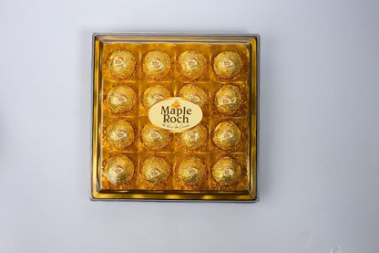 MAPLE ROCH PREMIUM 16 CAVITY SQUARE CHOCOLATE 224g