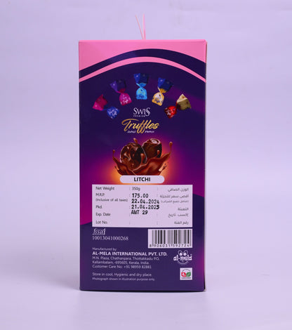 SWISS PREMIUM TRUFFLES - LITCHI 350g