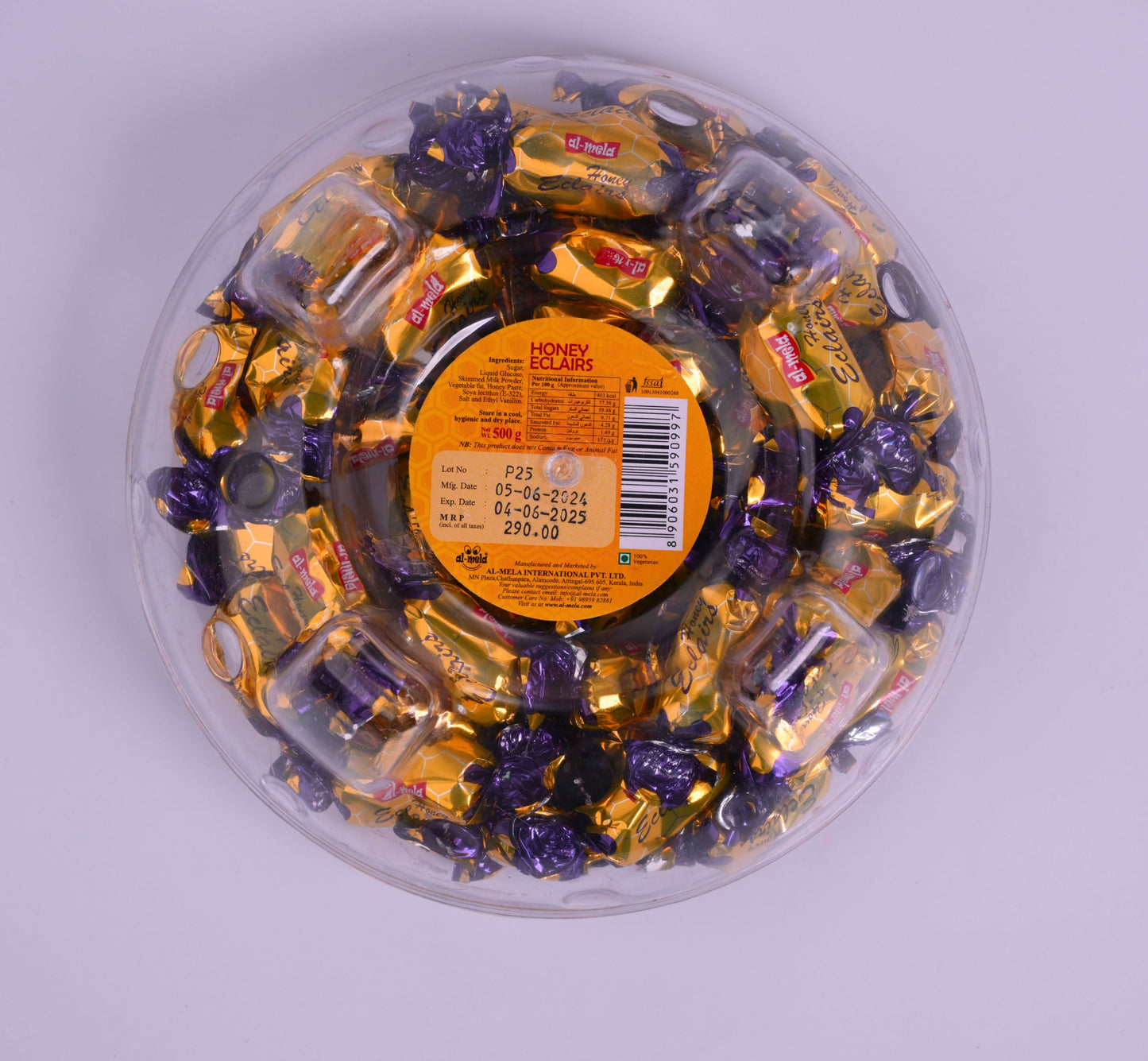 VAJRA HONEY ECLAIRS 500g