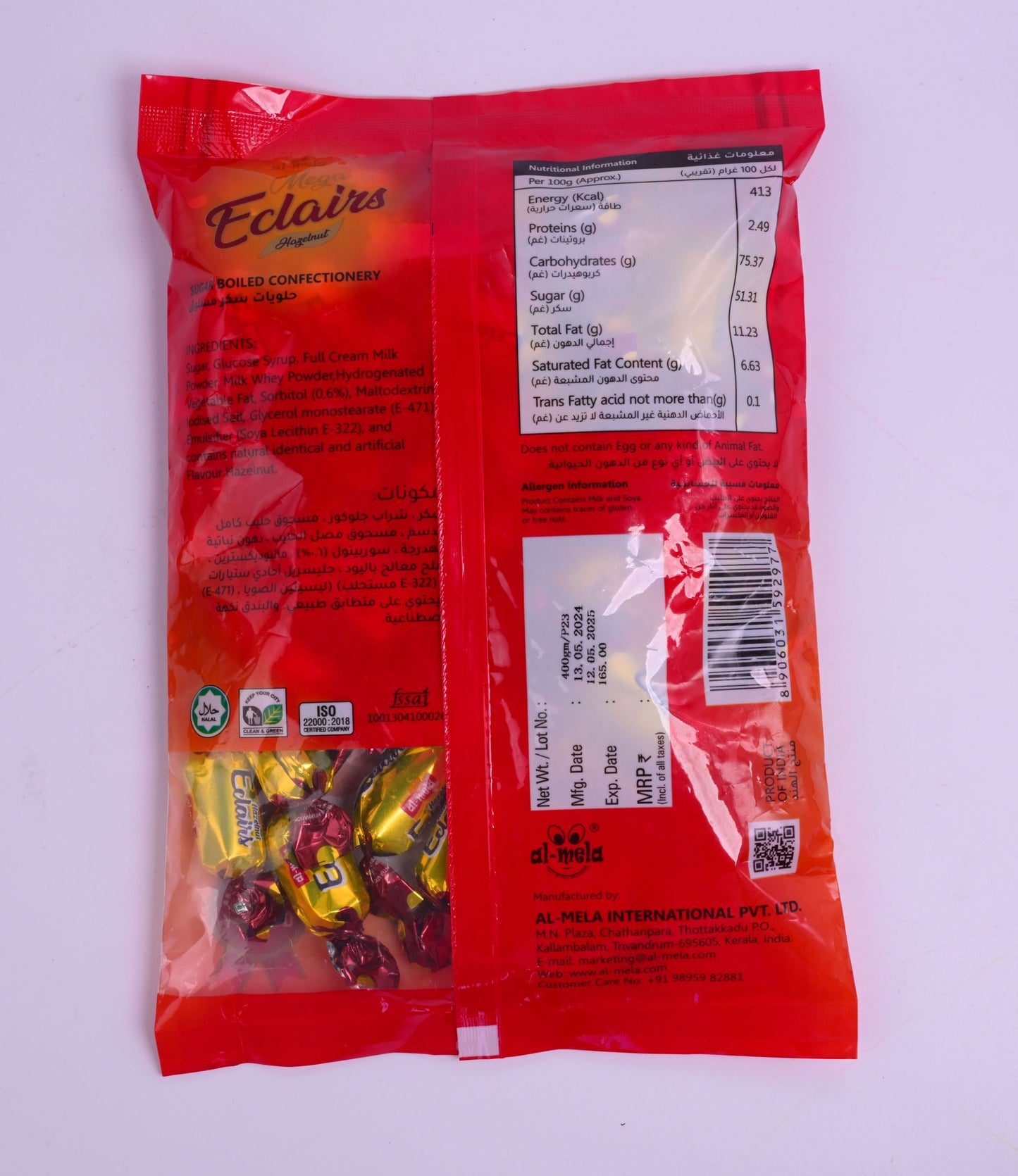 MEGA HAZELNUT ECLAIRS POUCH 400g