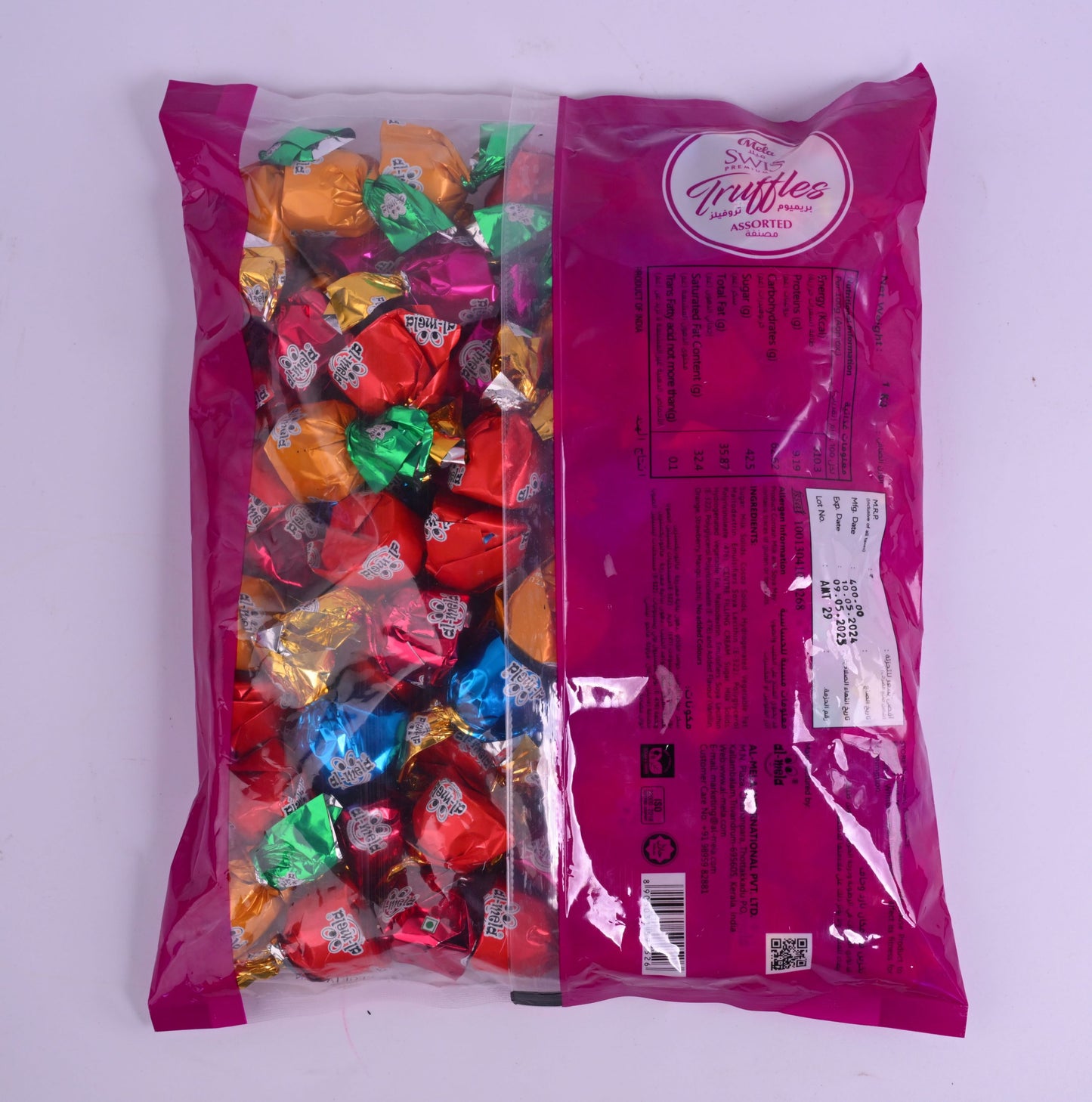 SWISS TRUFFLES PRINTED POUCH ASSORTED 1 KG
