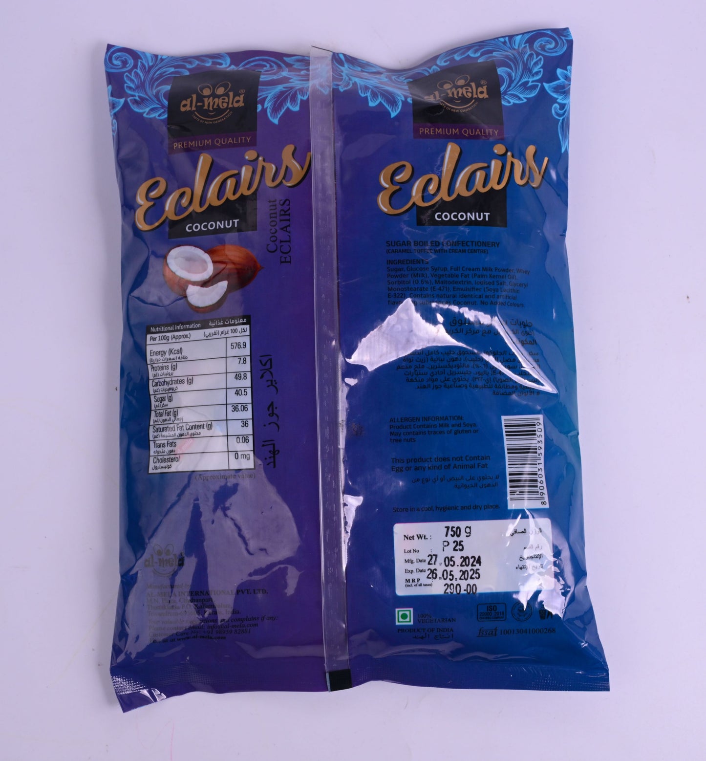 MEGA COCONUT ECLAIRS POUCH 750g