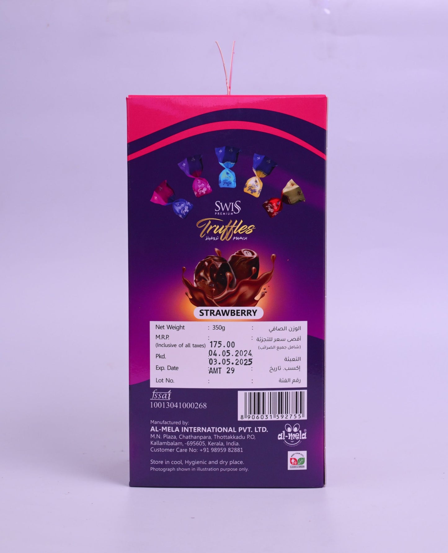 SWISS PREMIUM TRUFFLES - STRAWBERRY 350g