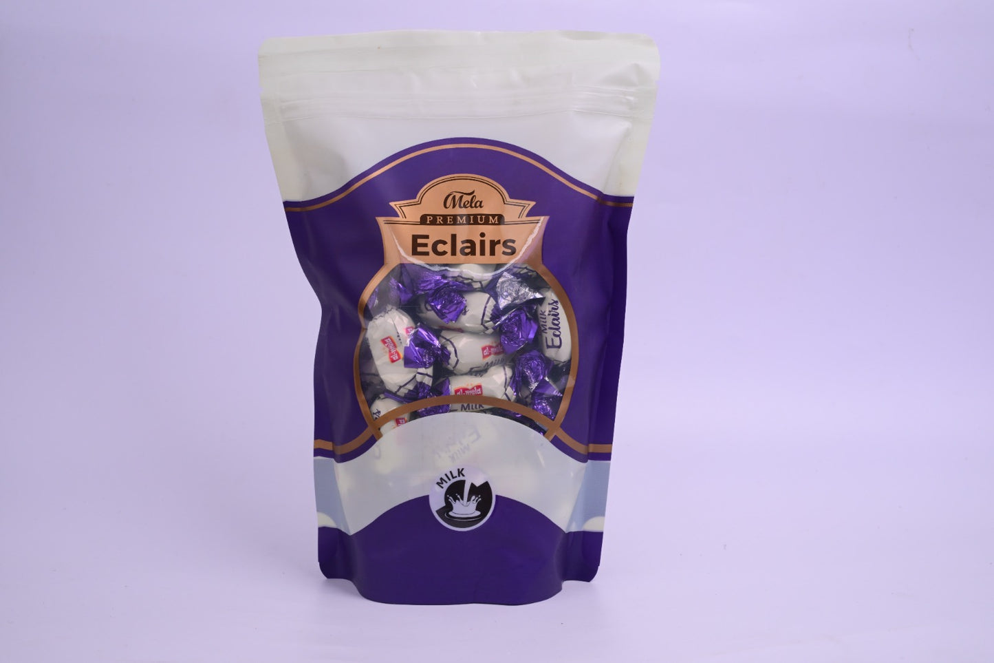 MELA PREMIUM MILK ECLAIRS STANDUP POUCH-MILK FLAVOR 600g