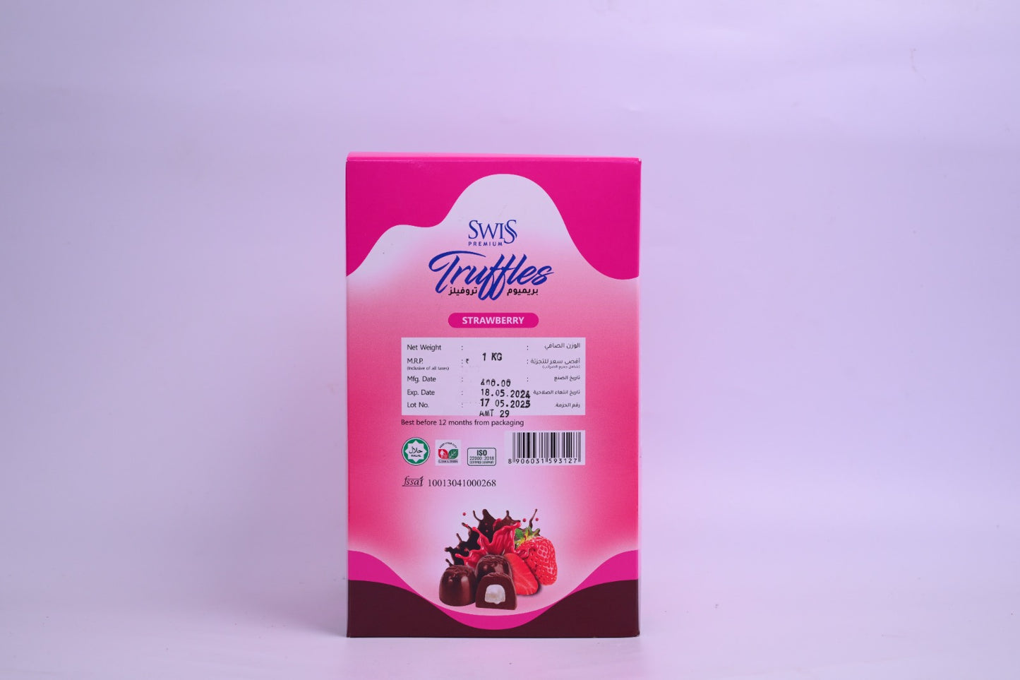 SWISS PREMIUM TRUFFLES -STRAWBERRY FLAVOR  1 kg