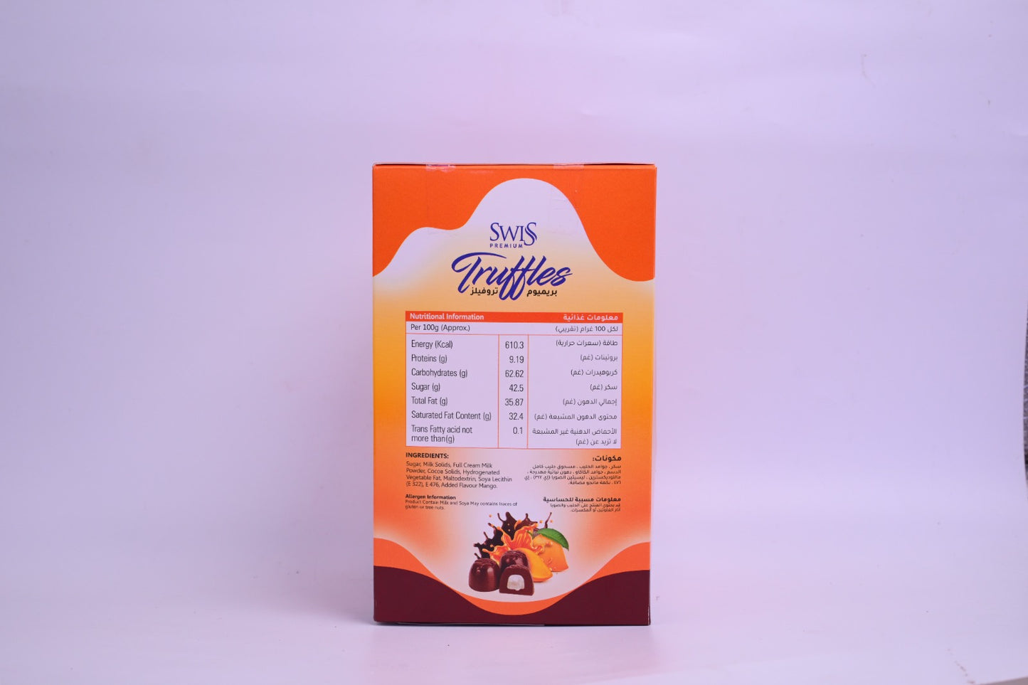 SWISS PREMIUM TRUFFLES -MANGO FLAVOUR  1 kg