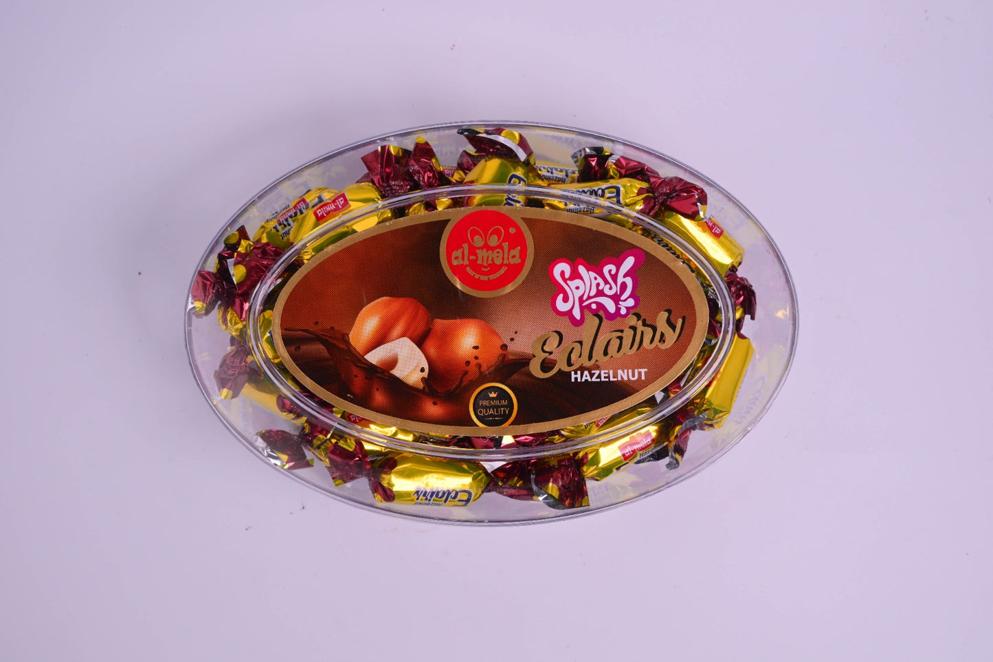 SPLASH PREMIUM QUALITY ECLAIRS HAZELNUT FLAVOUR 350g