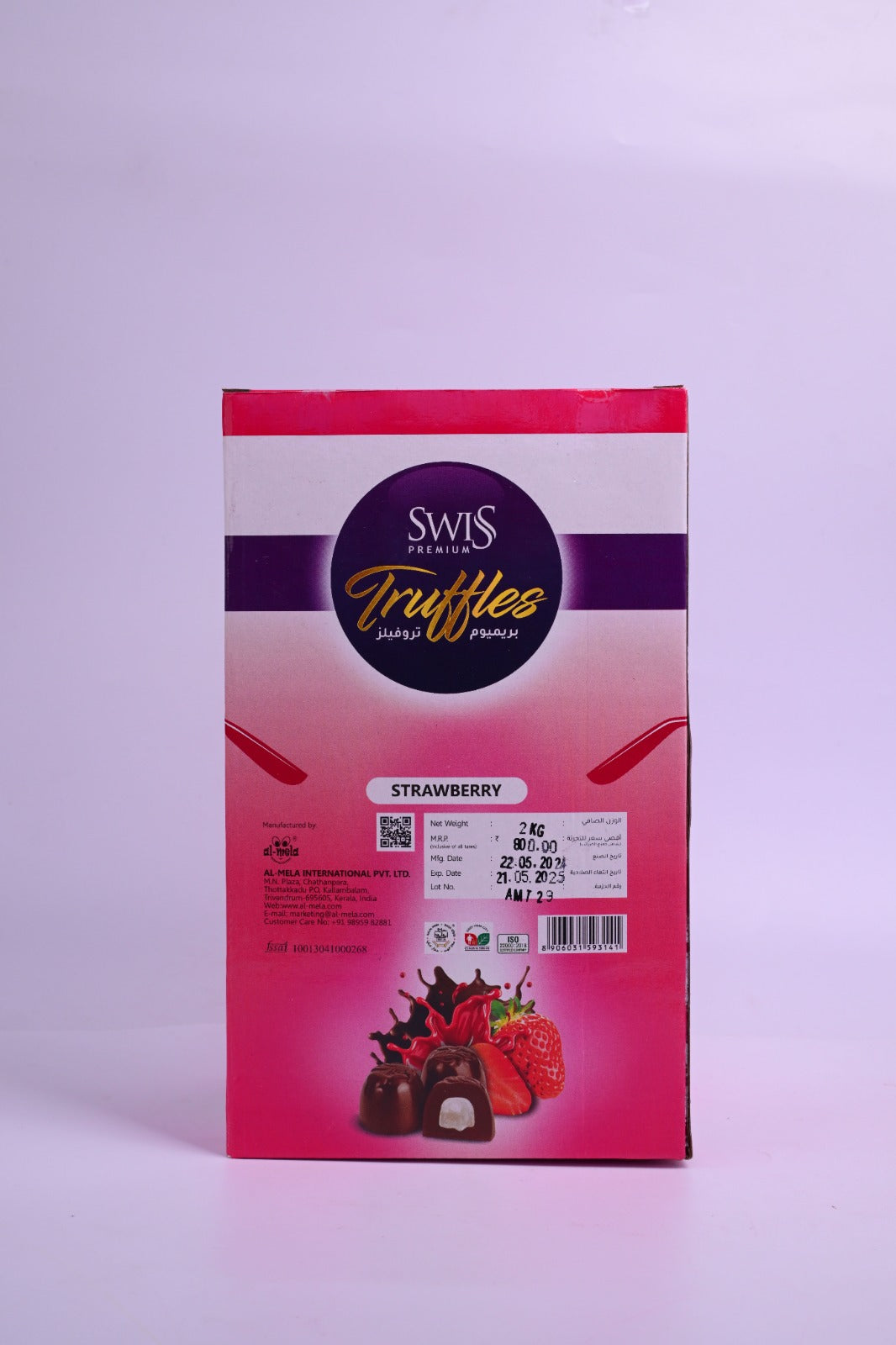 SWISS PREMIUM TRUFFLES -STRAWBERRY FLAVOUR 2kg