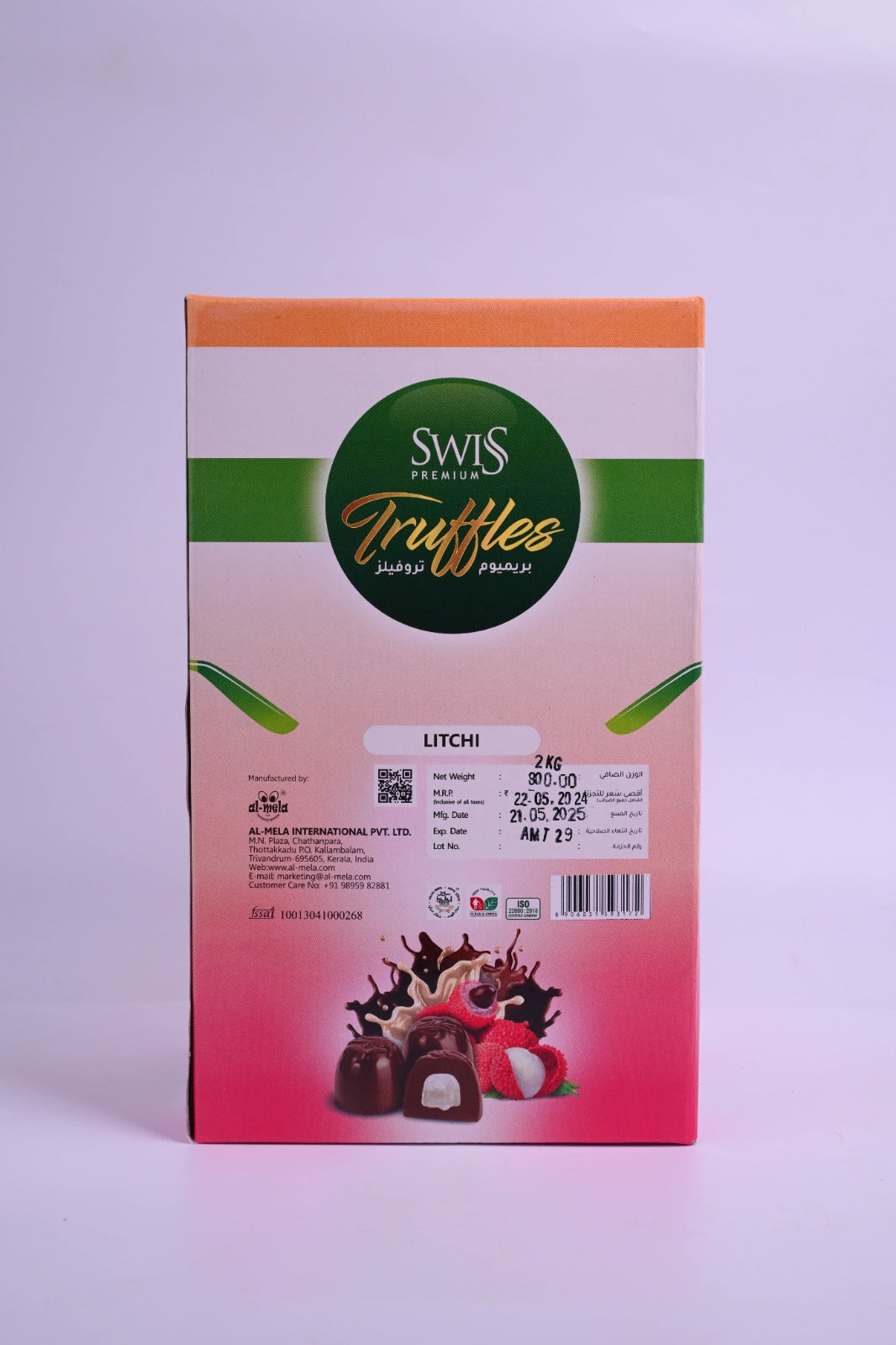 SWISS PREMIUM TRUFFLES -LITCHI FLAVOUR 2kg