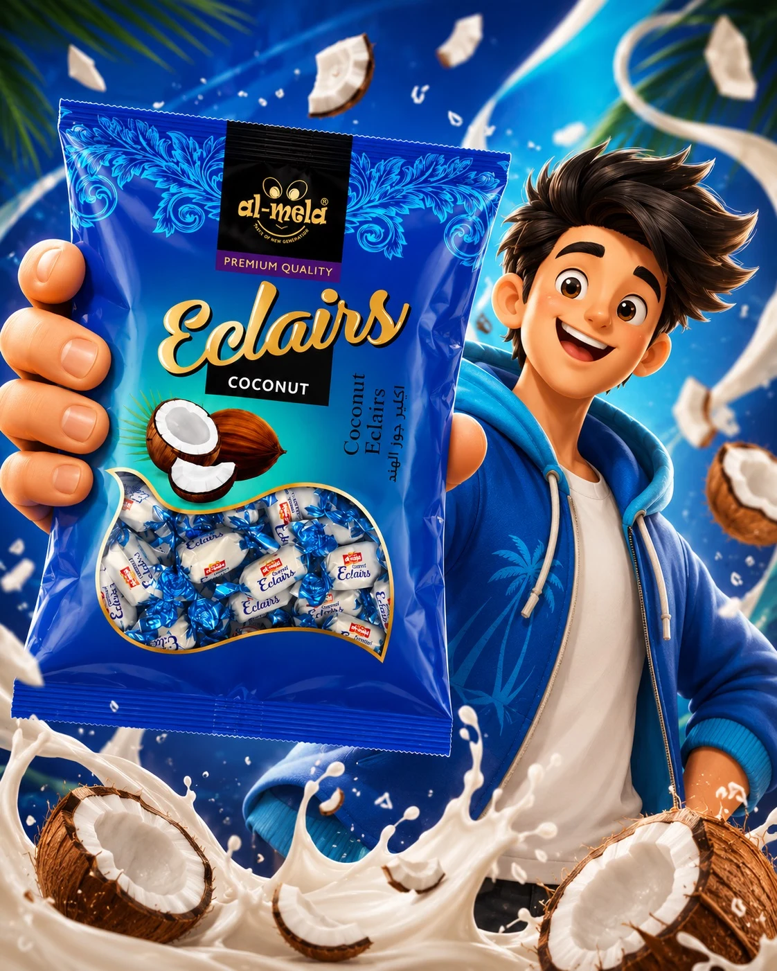 Al-Mela Premium Coconut Eclairs