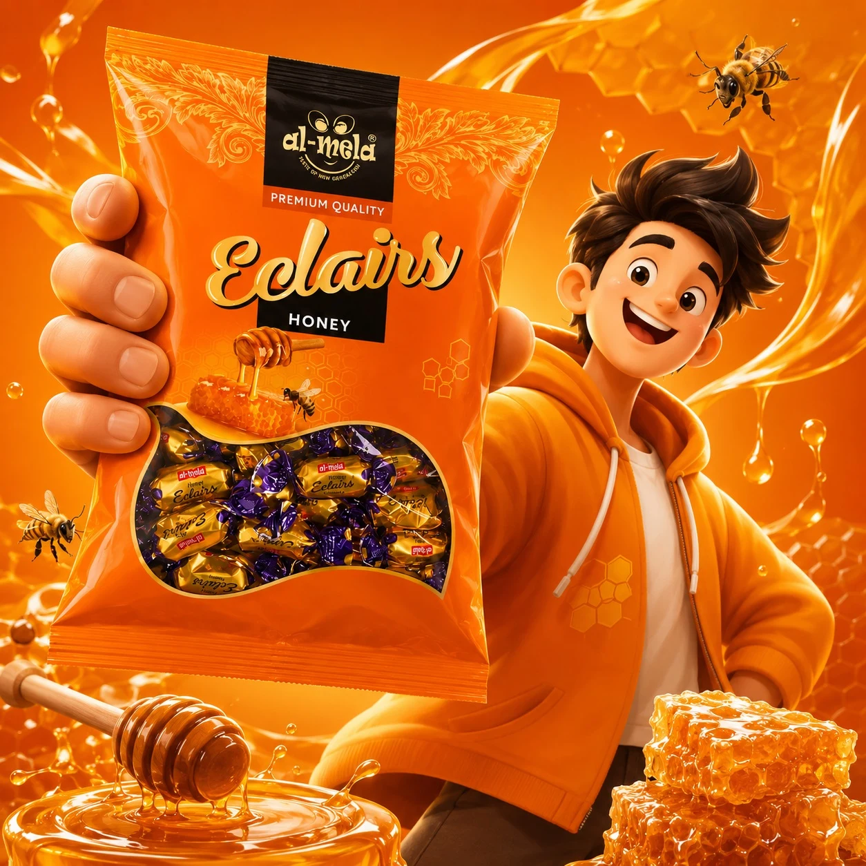 Al-Mela Premium Honey Eclairs