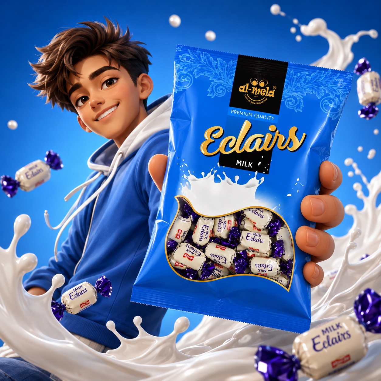 Al-Mela Elairs Milk Candy